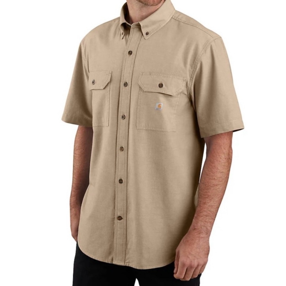 Carhartt TW4369-M Loose Fit Midweight Chambray Short Sleeve Shirt Size 2XL